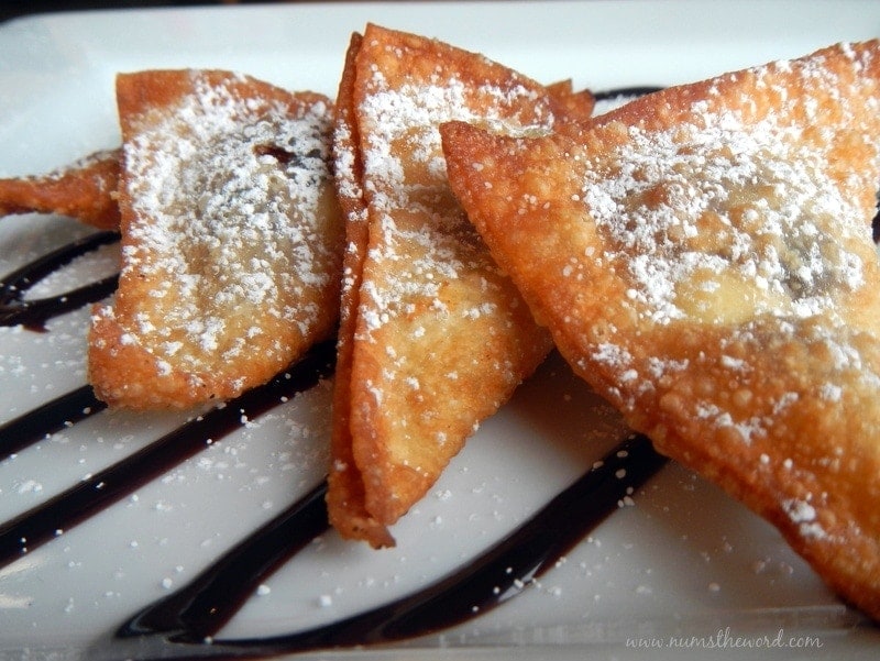 Chocolate Chip Cream Cheese Wontons Num's the Word