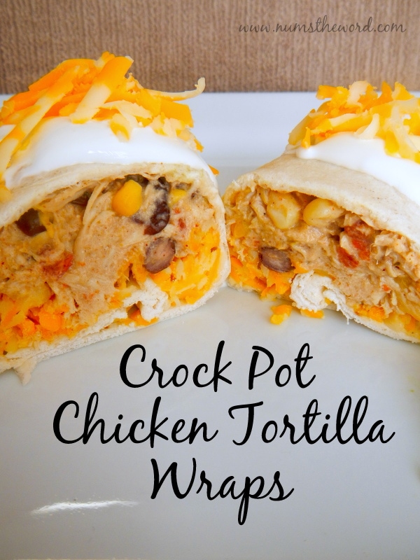 Crock Pot Chicken Tortilla Wraps