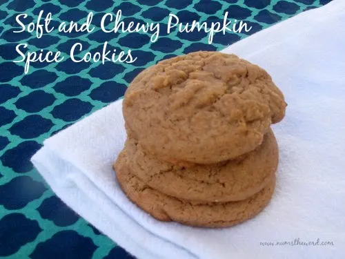Soft and Chewy Pumpkin Spice Cookies
