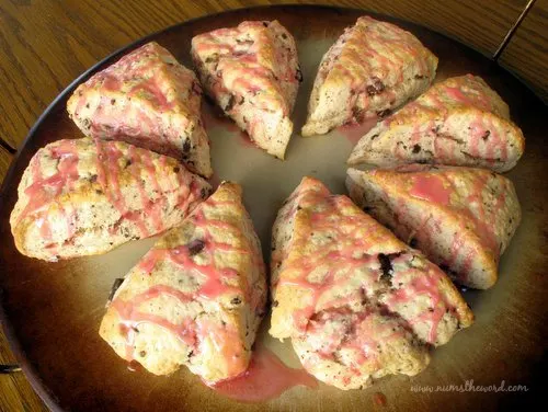 Cherry Dark Chocolate Chip Scones