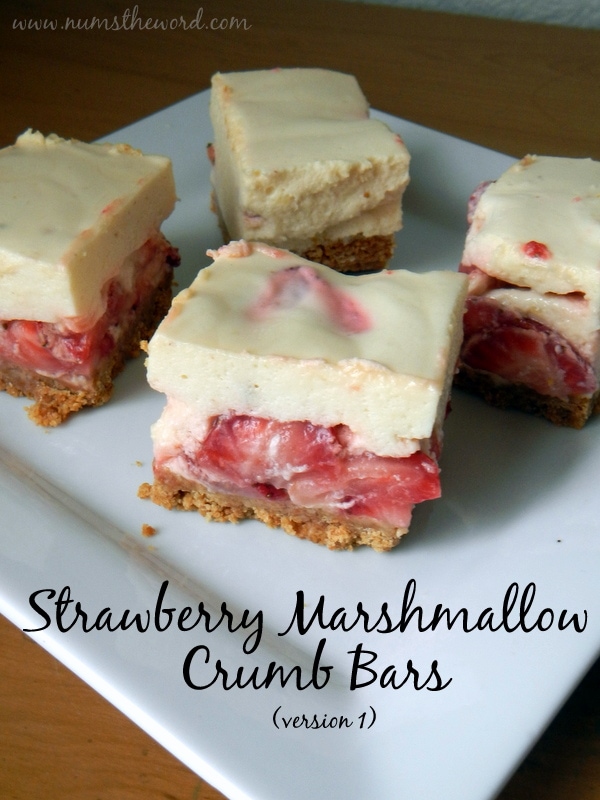 Strawberry Marshmallow Crumb Bars #1 Strawberry Marshmallow Crumb Bars #1