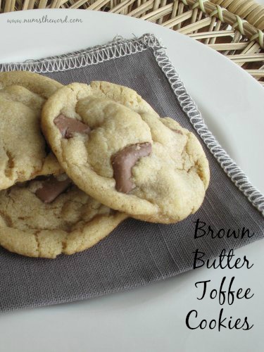 Brown Butter Toffee Cookies
