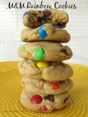 M&M Rainbow Cookies - Num's the Word