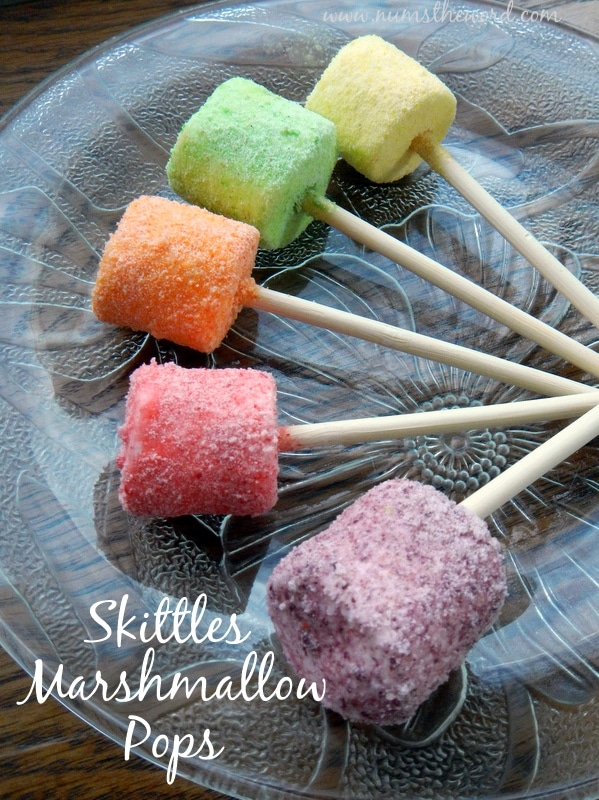 Skittles Marshmallow Pops