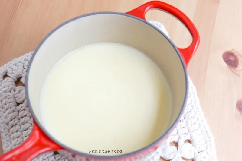 Thinned out butter and flour mixture