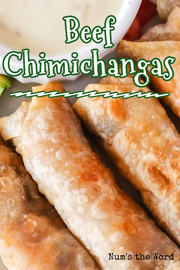 Baked Beef Chimichangas