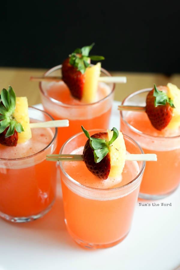 Non Alcoholic Strawberry Pineapple Punch - Num's the Word
