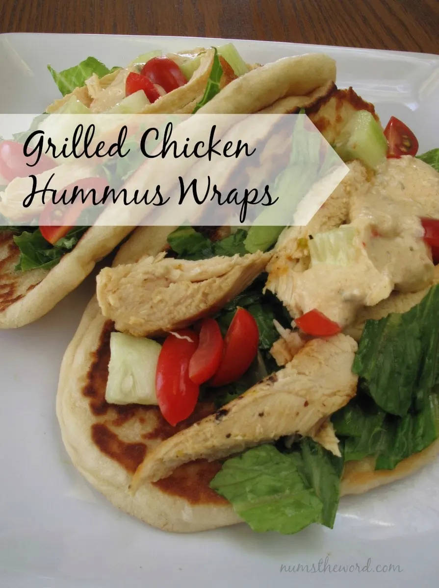 grilled chicken hummus wrap