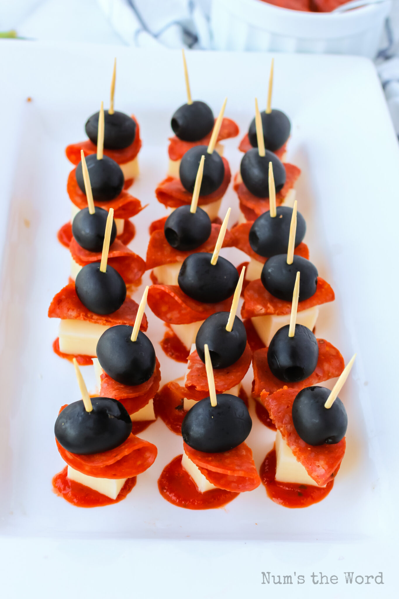 Mozzarella Pepperoni Bites Num's the Word