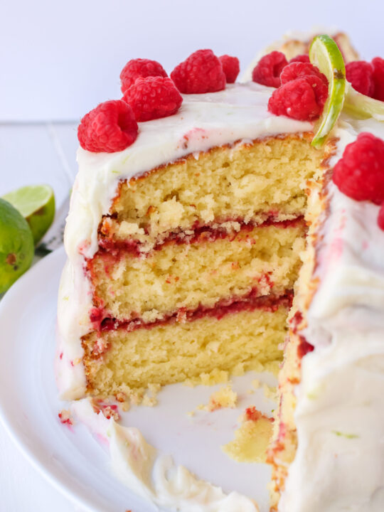 Lime-Glazed Raspberry Pound Cake Recipe on Food52