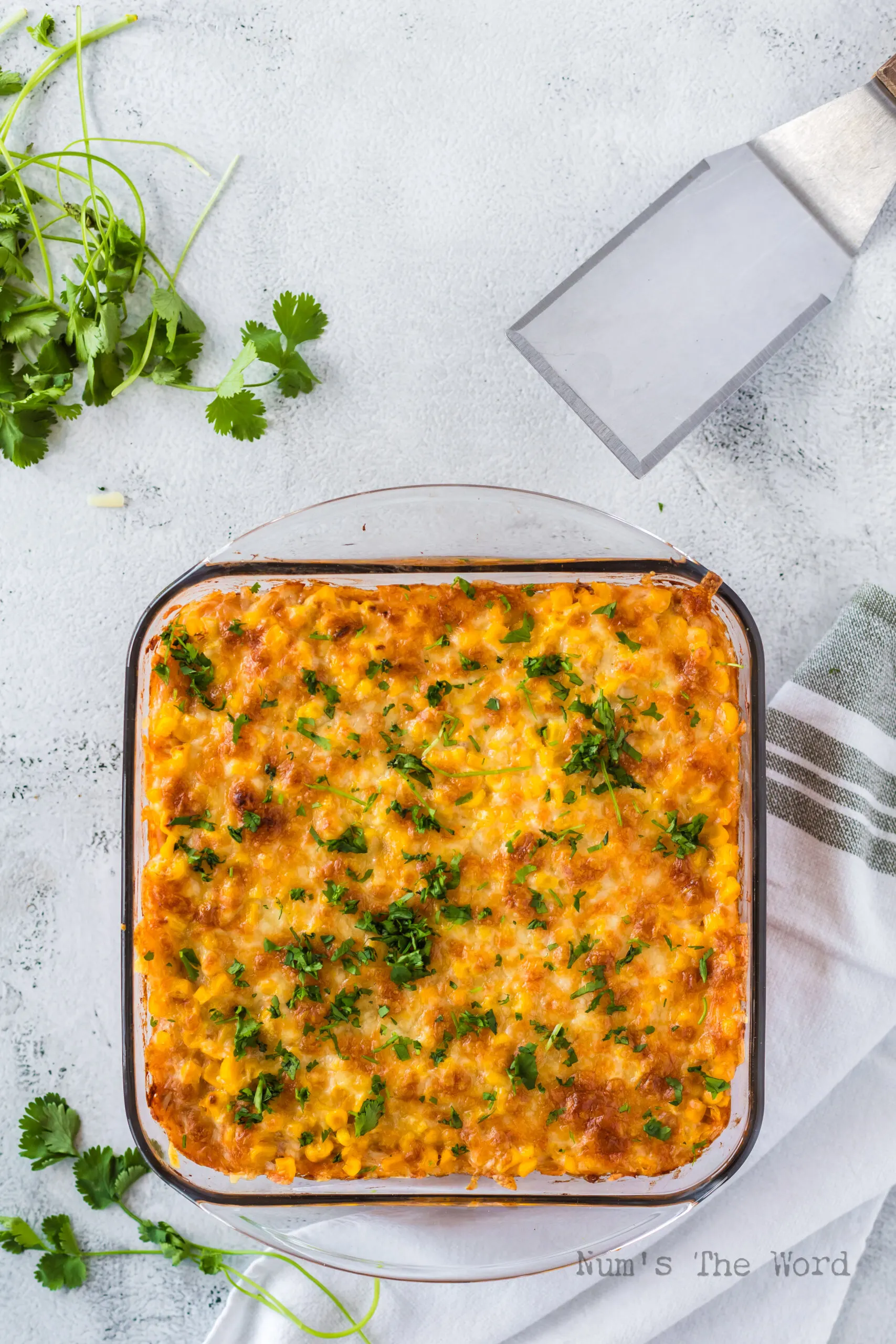 Baked Casserole in dish ready to serve