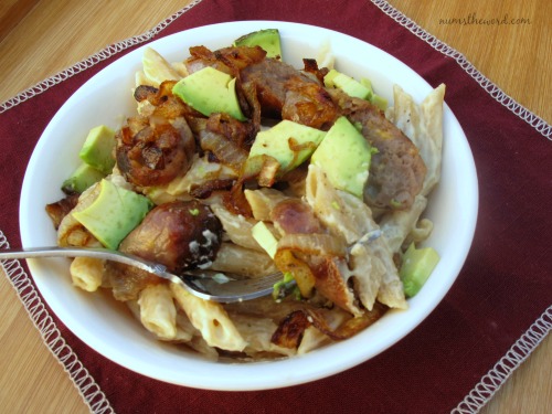 Grilled Sausage and Ranch Pasta