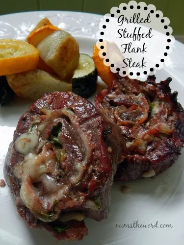 Grilled Stuffed Flank Steak - Main image for recipe of grilled steaks ready to be eaten