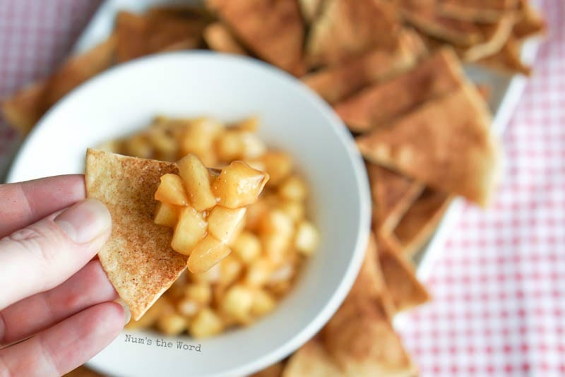 Apple Pie Dip - fully loaded chip with dip