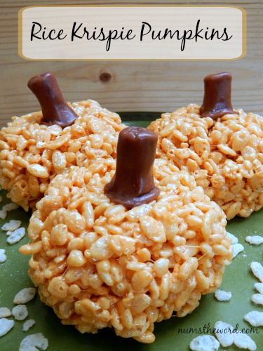 Rice Krispie Pumpkins