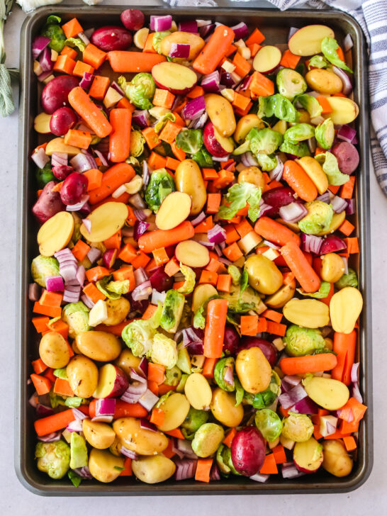 Roasted Winter Vegetables tossed