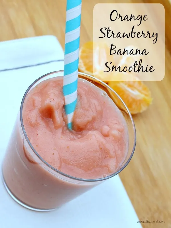 Orange Strawberry Banana Smoothie - Num's the Word
