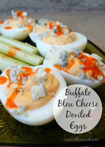 Buffalo Bleu Cheese Deviled Eggs