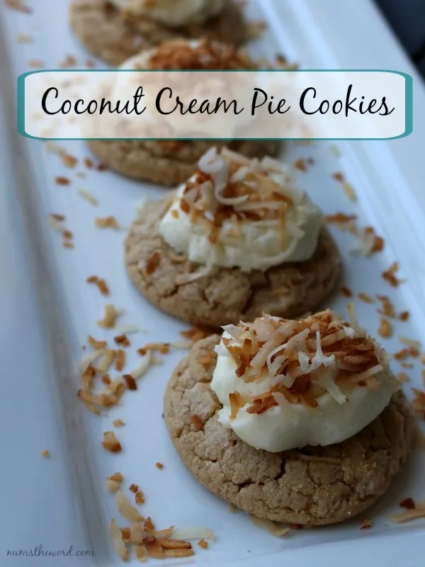 Coconut Cream Pie Cookies