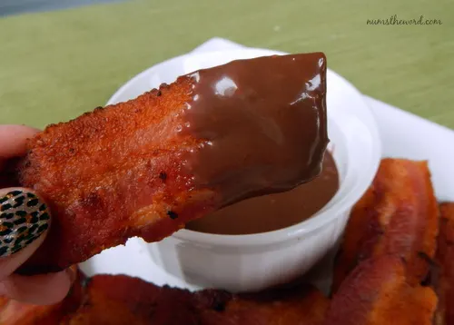 Bacon Dipped in Chocolate Ganache