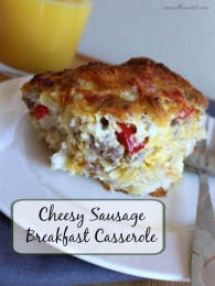 Cheesy Sausage Breakfast Casserole - Num's the Word