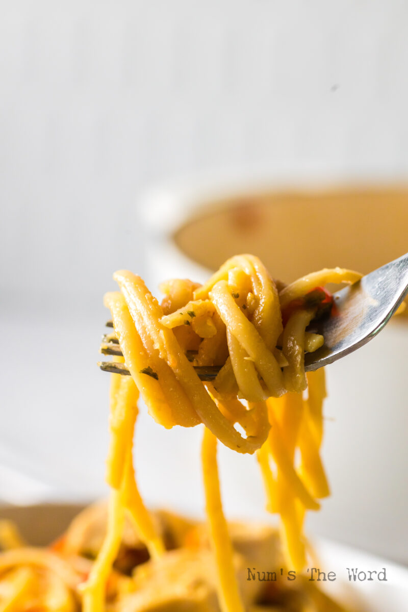 One Pot Chicken Lo Mein - Num's the Word