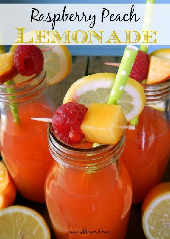 Raspberry Peach Lemonade