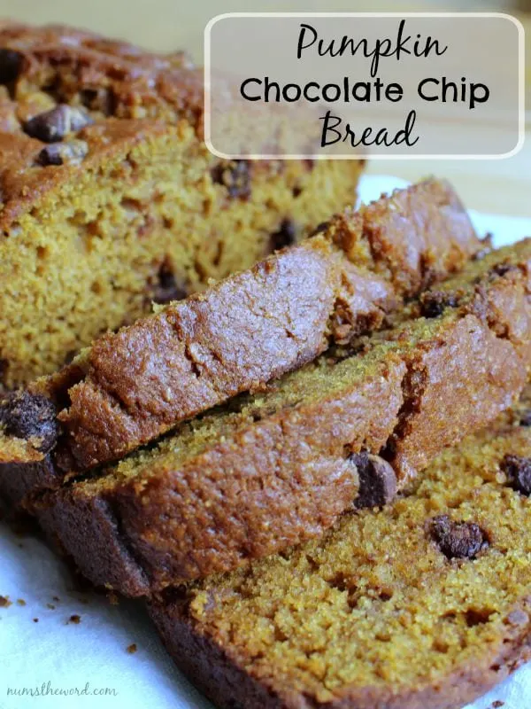 Pumpkin Chocolate Chip Bread