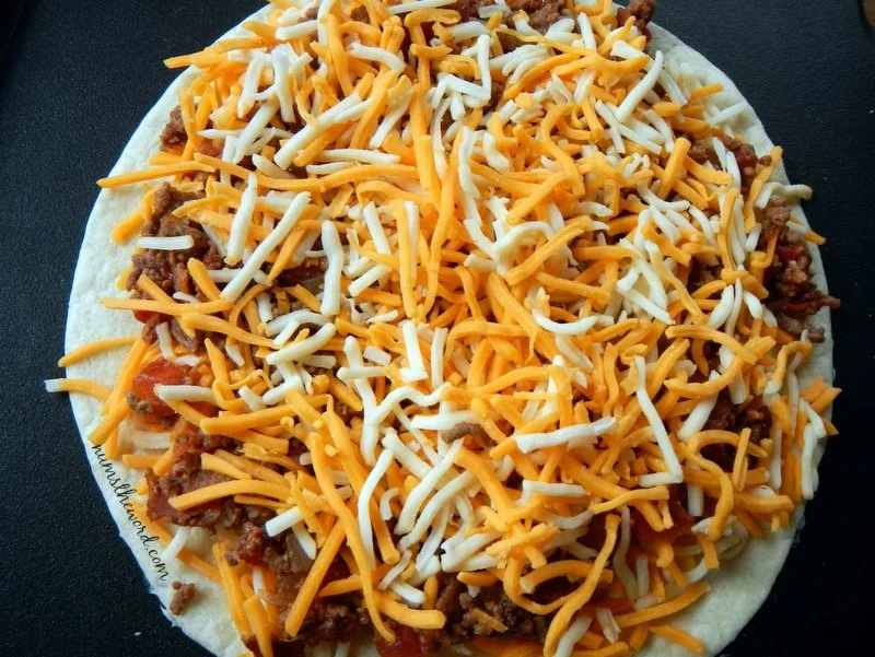 Bacon Cheeseburger Quesadilla