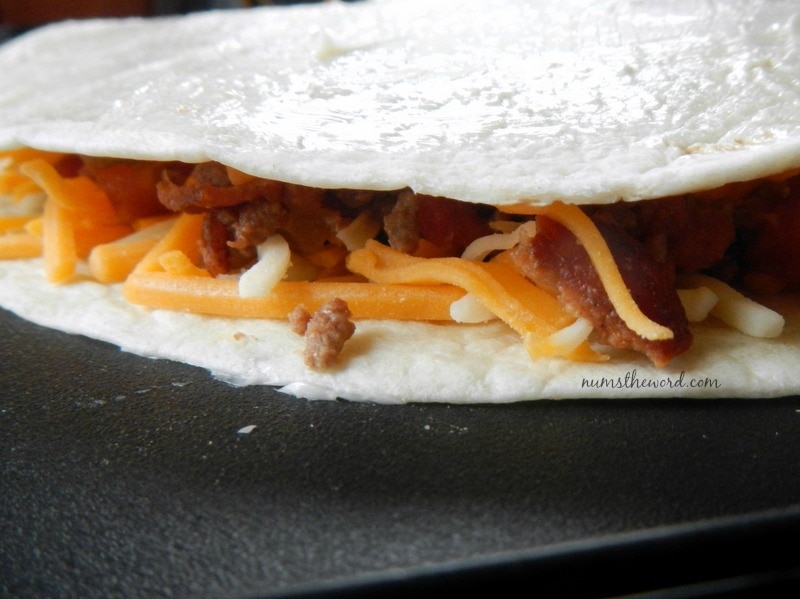 Bacon Cheeseburger Quesadilla