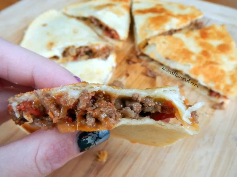 Bacon Cheeseburger Quesadilla