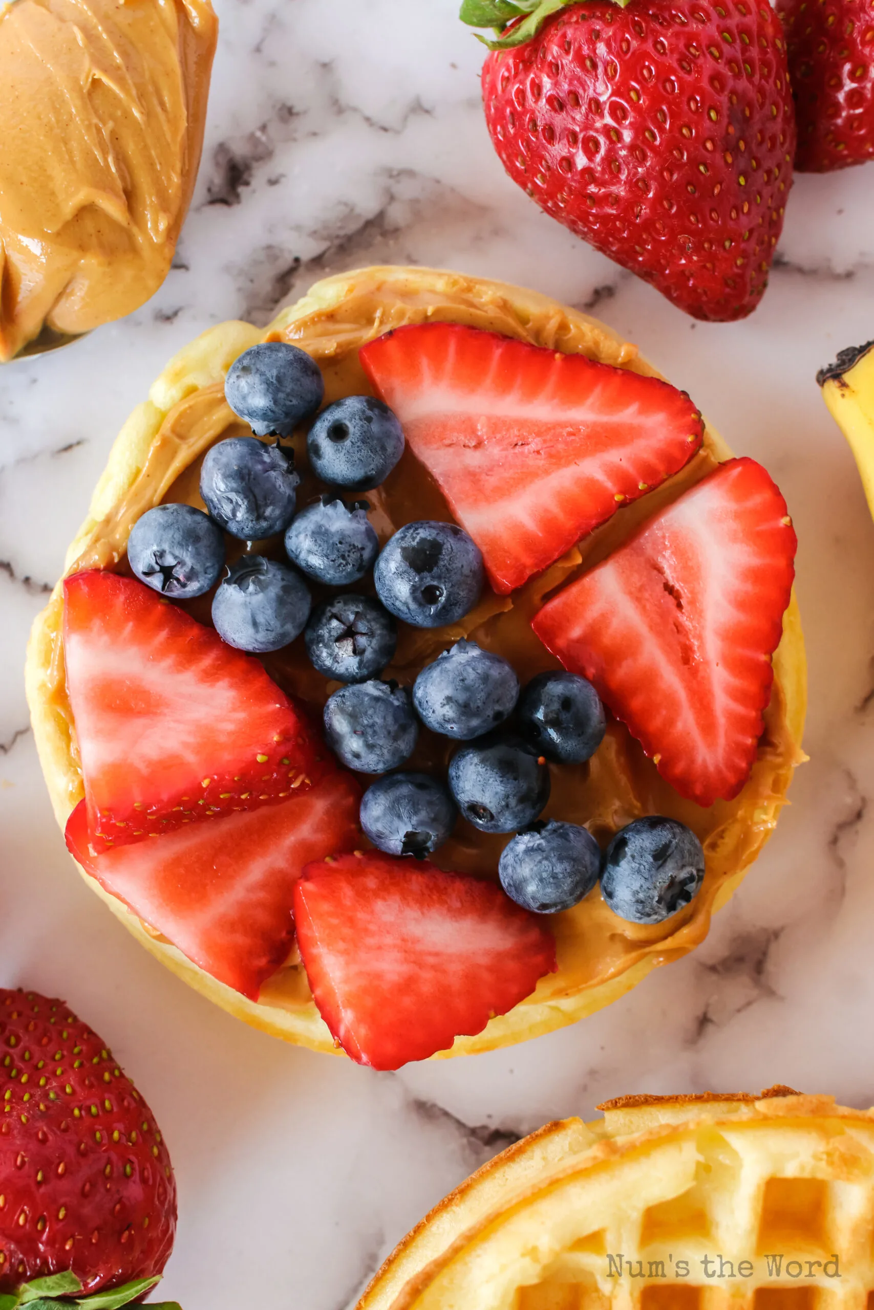 pizza with blueberries and strawberries