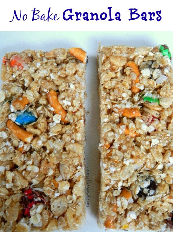 No Bake Granola Bars