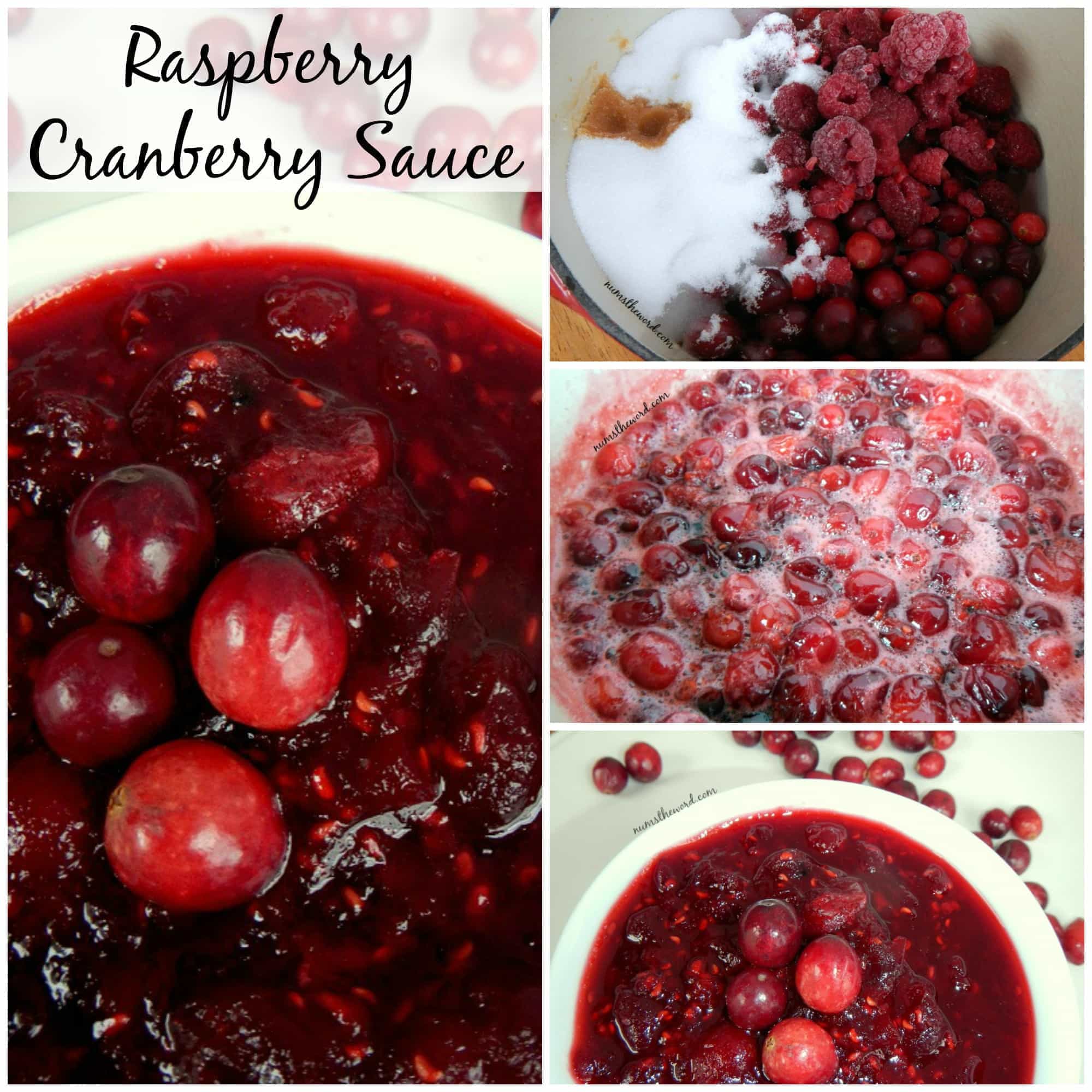 Raspberry cranberry sauce numstheword