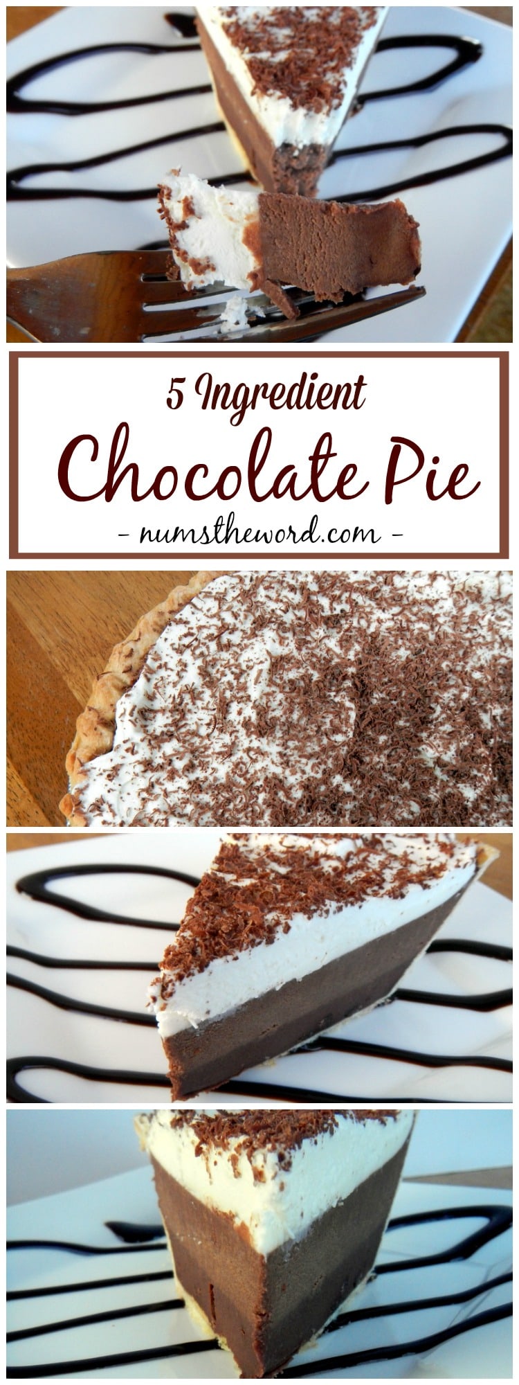 Easy Chocolate Pie - NumsTheWord