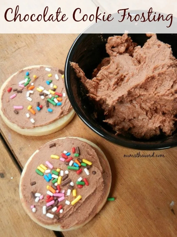Chocolate Cookie Frosting - Num's the Word