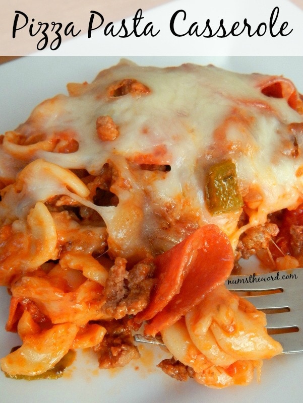 Pizza Pasta Casserole - Num's the Word