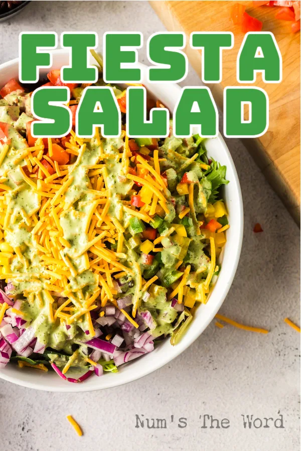Main image for Fiesta Salad. Prepared salad in is a bowl ready to serve.