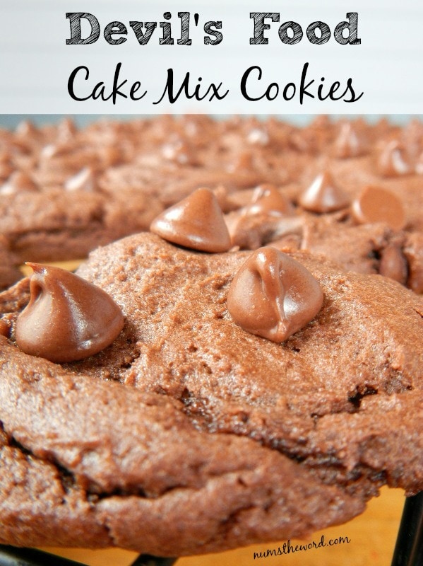 Devil's Food Cake Mix Cookies