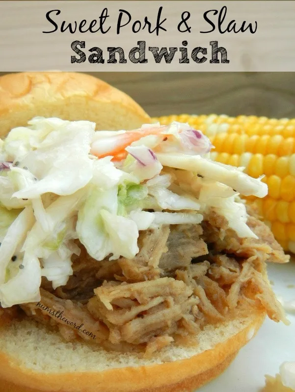 Sweet Pork & Slaw Sandwich