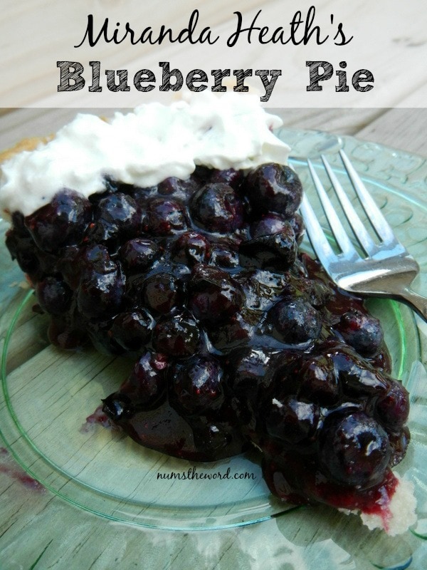 Easy Blueberry Pie - Main image for recipe of slice of pie with whipped cream on plate