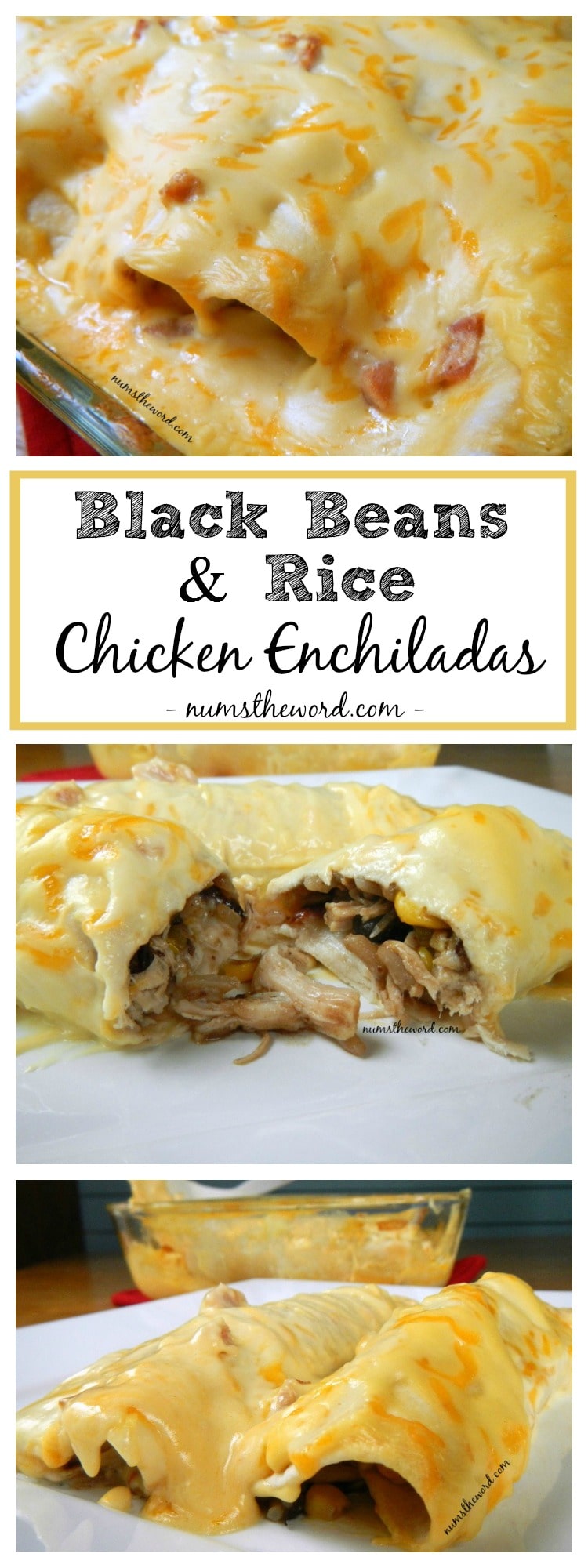 Black Beans And Rice Chicken Enchiladas Nums The Word