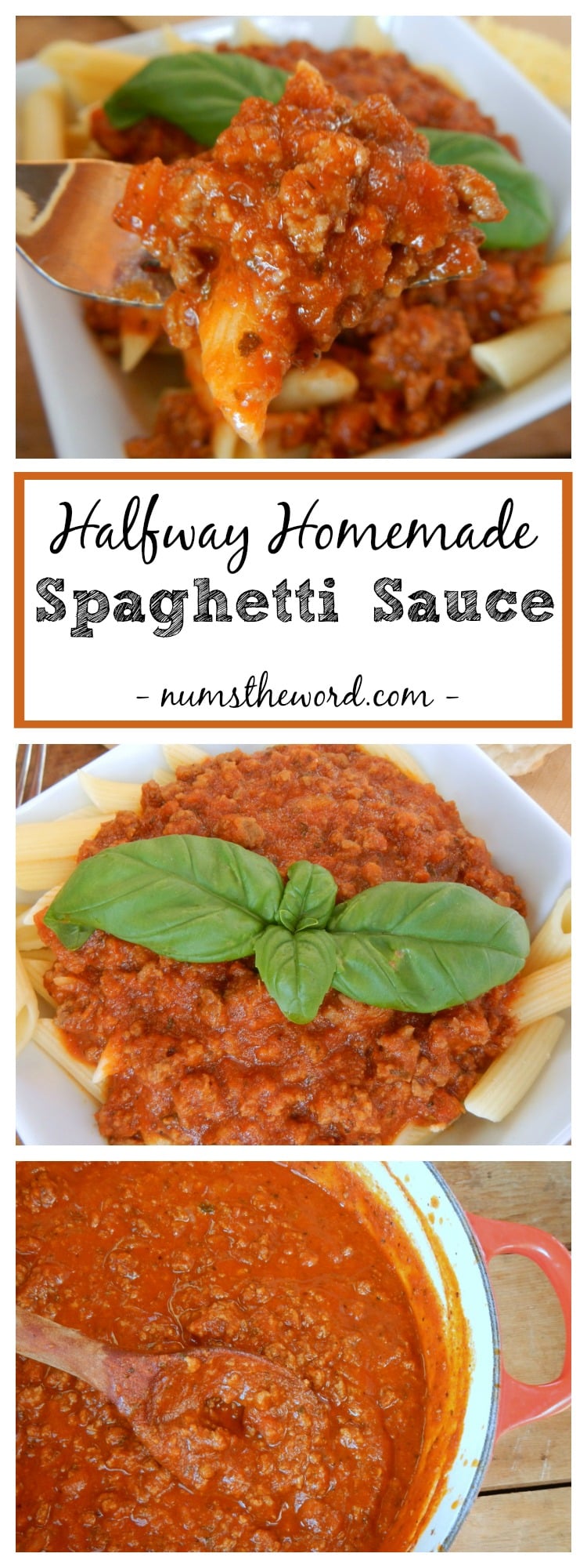 Halfway Homemade Spaghetti Sauce - NumsTheWord