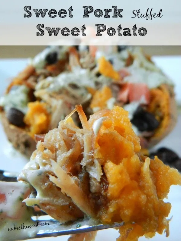 Sweet Pork Stuffed Sweet Potatoes