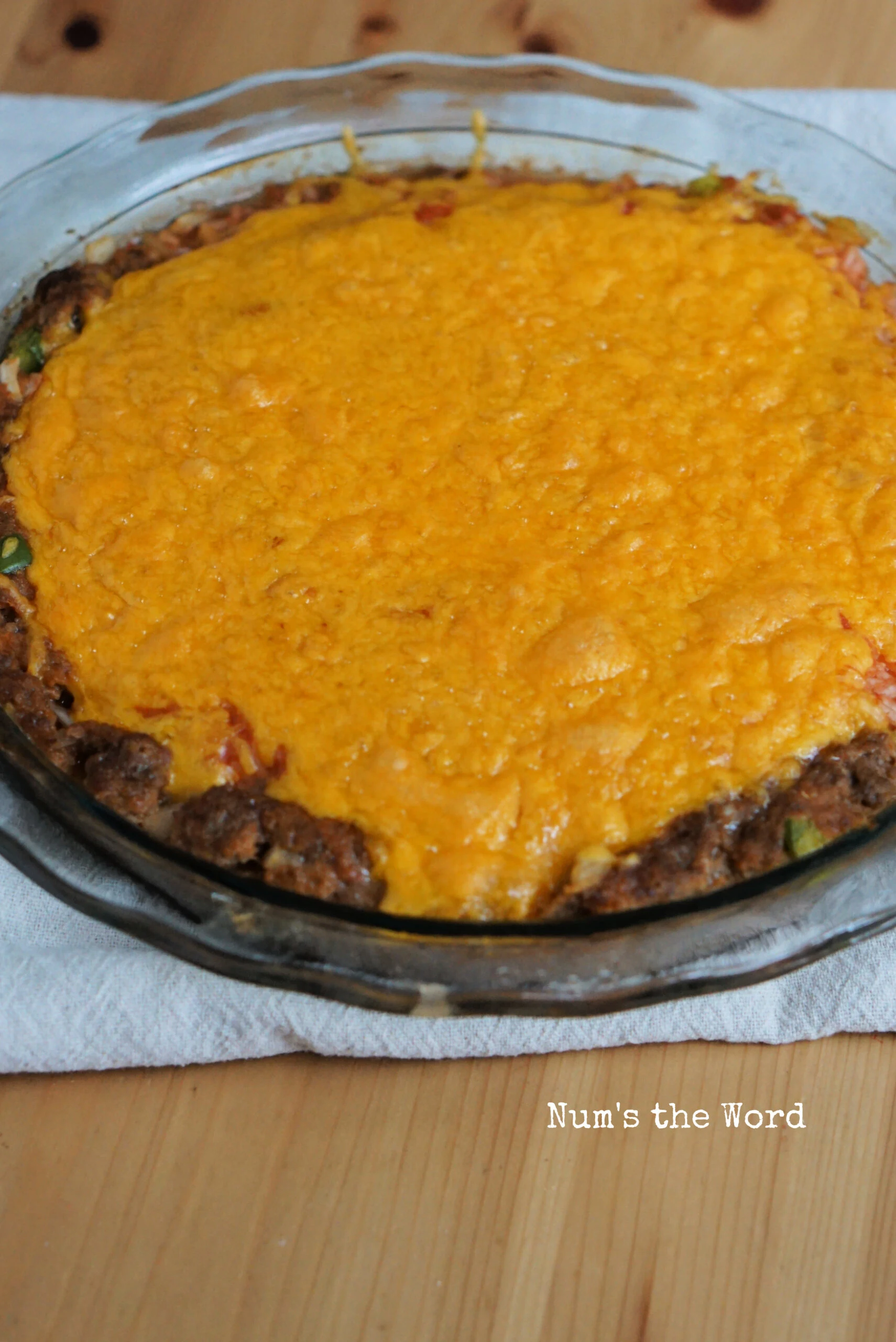 Beefy Country Pie fresh from the oven.