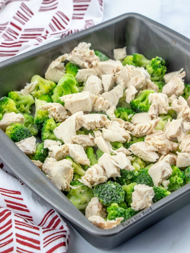 Chicken Broccoli Divan Casserole with or without rice! Num's the Word
