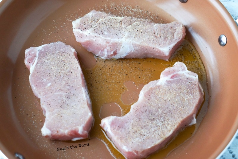 Baked Apple & Onion Pork Chops