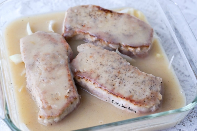 Baked Apple & Onion Pork Chops