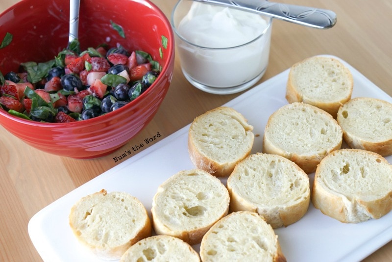 Strawberry, Blueberry & Poppy Seed Bruschetta