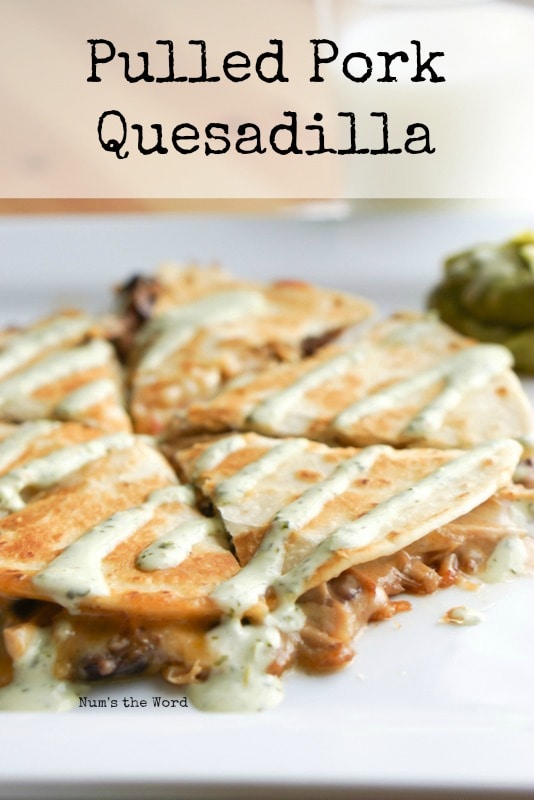 Pulled Pork Quesadilla - Num's the Word